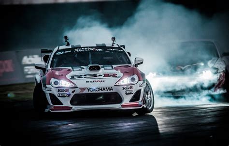 Wallpaper Night, Smoke, Drift, Toyota, Drift, Car, Toyota, GT86 images ...