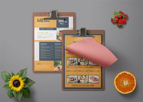 New Pasta House Menu PSD Template - 99Effects