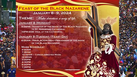 Traslacion 2024 - Feast of the Black Nazarene Schedule and Masses ...