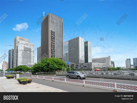 Skyscrapers By Road Image & Photo (Free Trial) | Bigstock