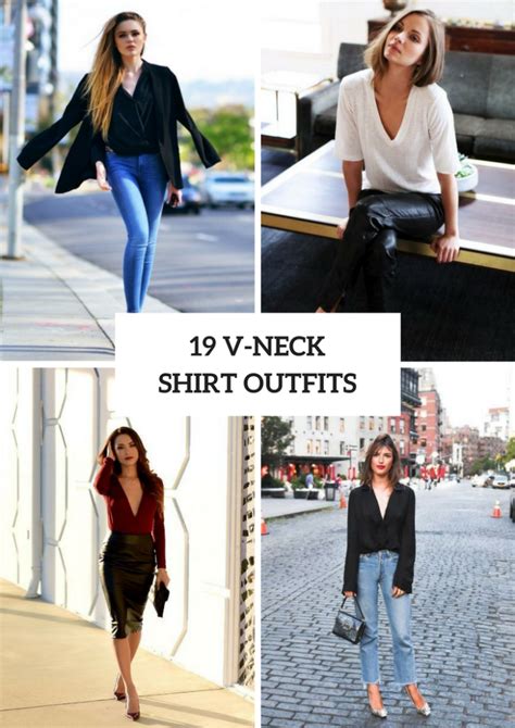 19 Outfits With V-Neck Shirts For This Summer - Styleoholic