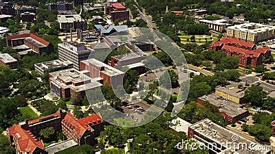 Aerial Tour Flying Over FSU Campus Tallahassee FL Stock Video - Video ...