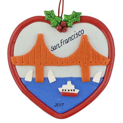 San Francisco Golden Gate Bridge - Custom Ornament | Calliope