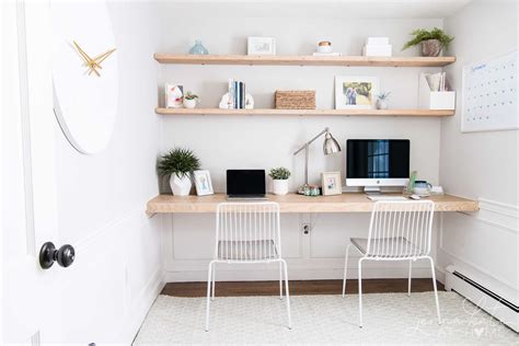 DIY Floating Desk and Shelves - Jenna Kate at Home