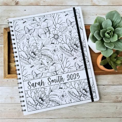 2023 Desk Calendar 2023 Personalized Planner Personalized - Etsy