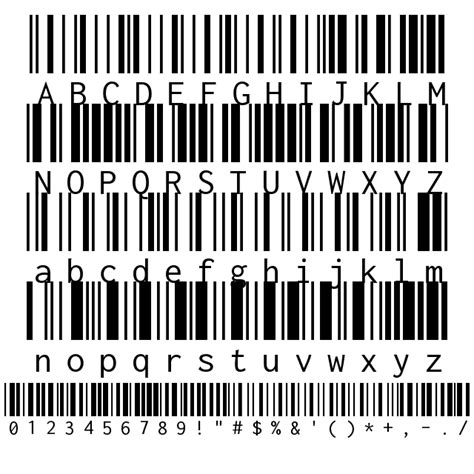 Barcode Fonts Free Easy To Use In Excel, Access, Word Mail Merge, And ...