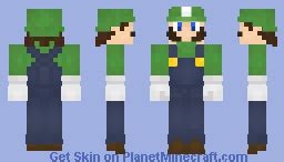 Super Mario Bros. - Luigi Minecraft Skin