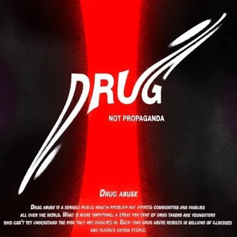 Typography poster Drugs Abuse, Typography Poster, Public Health ...