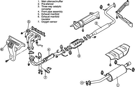 1998 Ford ranger exhaust system diagram