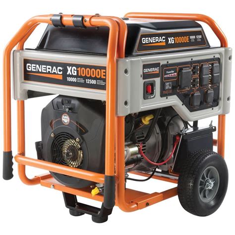 Generac XG 10,000-Watt Gasoline Powered Portable Generator-5802 - The Home Depot