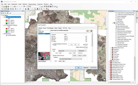 arcgis desktop - Setting multiple colors transparent in raster map in ...