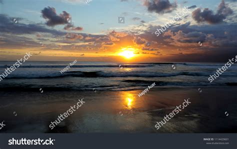 Beautiful Sunset Kuta Beach On Bali Stock Photo 1114429601 | Shutterstock