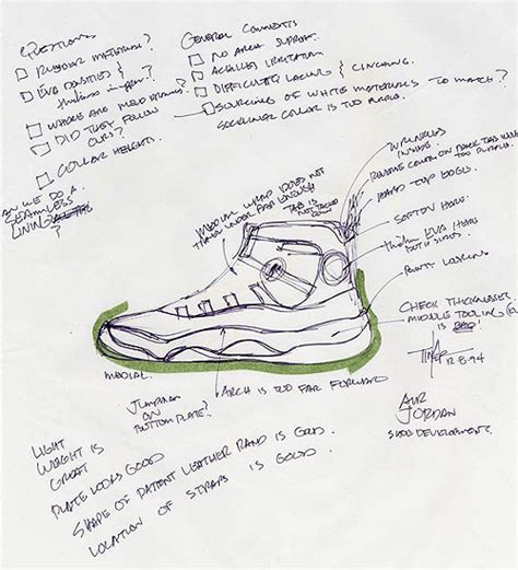 Sneaker News – Neuheiten & Hintergrundwissen – Purchaze Air-Jordan-11-Tinker-Hatfield-Sketches ...