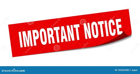 Important Notice Sticker. Cartoon Vector | CartoonDealer.com #153555385