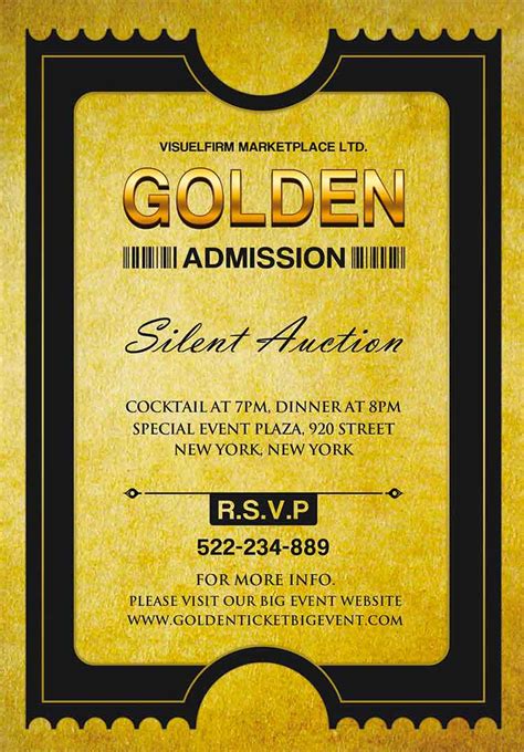 Golden Ticket Invitation 1 - VistaFlyer