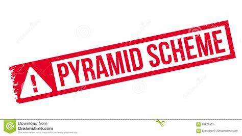 Pyramid Scheme Rubber Stamp Stock Illustration - Illustration of stamp ...