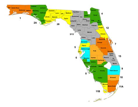 Fl Counties Map Of Florida - Oconto County Plat Map