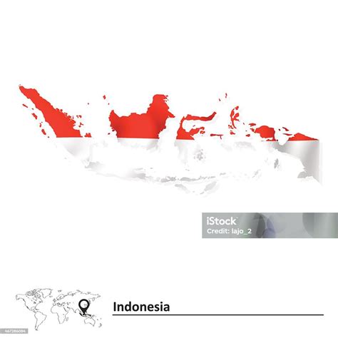 Peta Indonesia Dengan Bendera Ilustrasi Stok - Unduh Gambar Sekarang ...