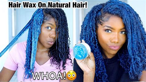 I TRIED HAIR WAX ON MY NATURAL HAIR! - YouTube