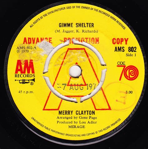 Merry Clayton - Gimme Shelter (1970, Vinyl) | Discogs