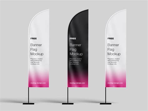 Free Feather Banner Flag Mockup | Mockuptree