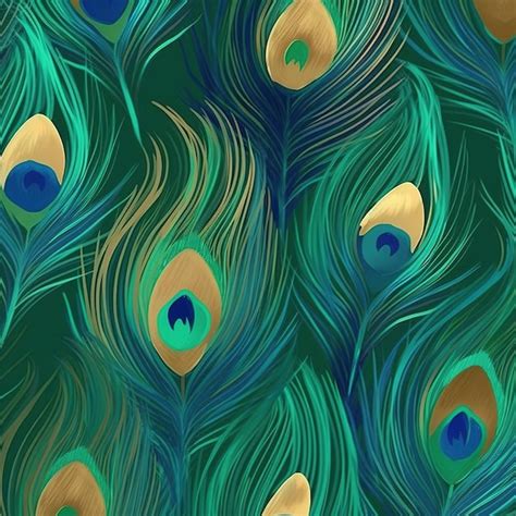 Peacock feathers pattern | Premium AI-generated image