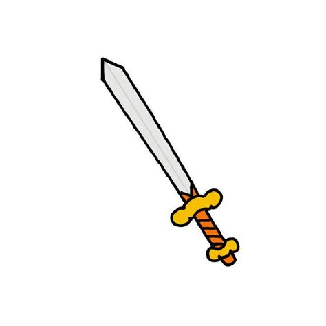 25 Easy Sword Drawing Ideas - How to Draw a Sword - Blitsy