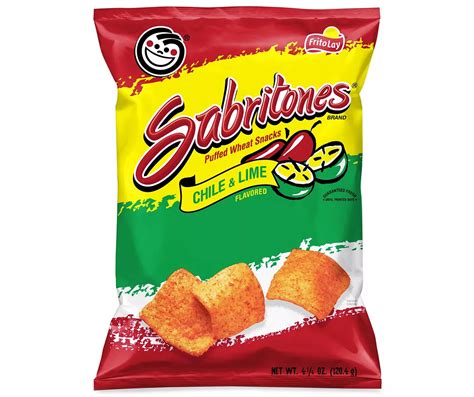 Sabritones Sabritones (Frito Lay) Puffed Wheat Snacks Chile & Lime Flavored 4.25 Oz | Big Lots