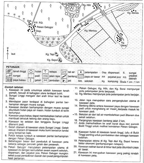 Tafsiran Peta Topografi Tingkatan 2 - Geografi Worksheets And Online ...