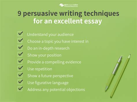 9 Persuasive Writing Techniques for an Excellent Essay