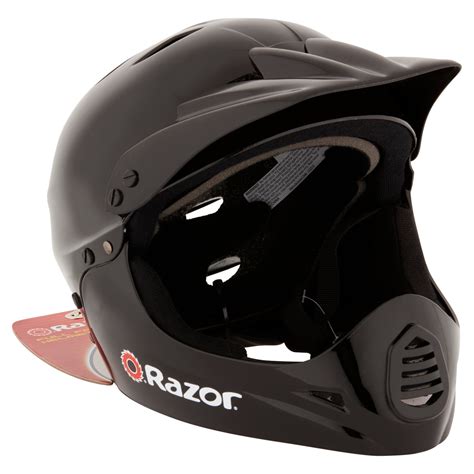 Razor Full Face Multi-Sport Youth Helmet, Glossy Black - Walmart.com