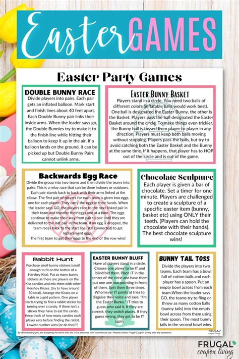 Easter Party Games | Easter eggs games, Easter party games, Easter games