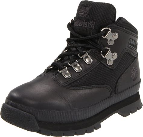 Timberland Euro Hiker Leather and Fabric Boot (Toddler/Little Kid/Big Kid),Black,1.5 M US Little ...