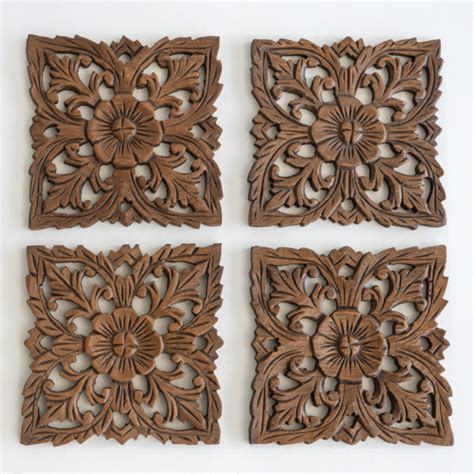 Decorative Carved Wood Wall Panels | Shelly Lighting