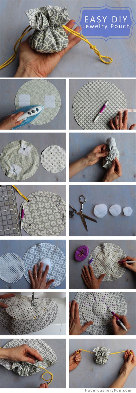 DIY.. Make A Drawstring Jewelry Pouch