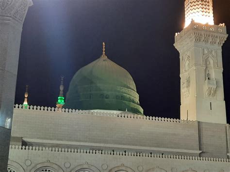 Medina, Saudi Arabia, Oct 2022 - Beautiful view of Masjid Al Nabawi ...