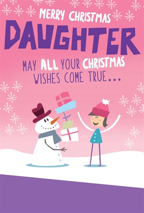 Merry Christmas Daughter Funny Christmas Card | Cards