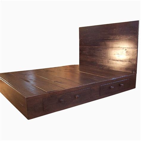Buy a Hand Made Reclaimed Wood Platform Bed, made to order from The Strong Oaks Woodshop ...