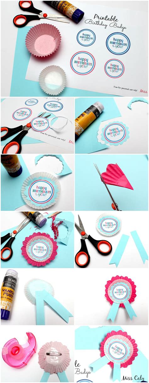 Printable DIY Birthday Badge! | Diy birthday badge, Birthday badge, Diy ...