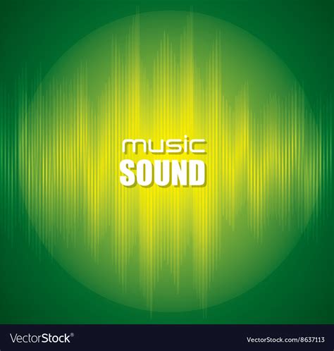 Music sound design Royalty Free Vector Image - VectorStock