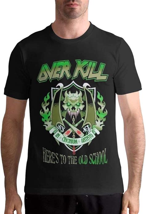 Overkill T Shirt T Shirt Fashion Sports Tops Round Neck Short Sleeve ...