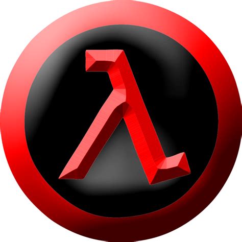 Half-Life red and black logo transparent PNG - StickPNG