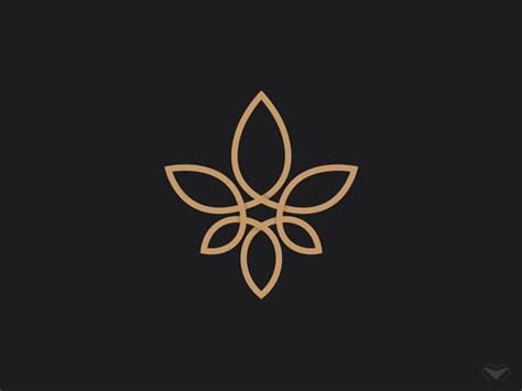 Flower Logo by visual curve on Dribbble