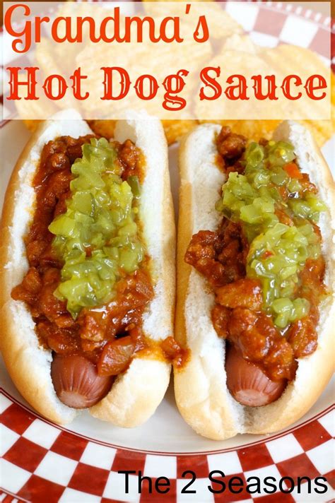 Hot Dog Sauce Recipe | Hot dog sauce recipe, Hot dog sauce, Dog recipes