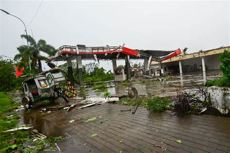 Strong winds damage structures in Aparri, Cagayan | ABS-CBN News