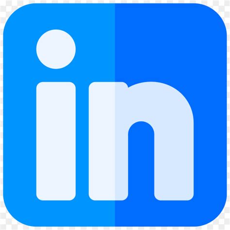 Blue Linkedin icon isolated on transparent background PNG - Similar PNG