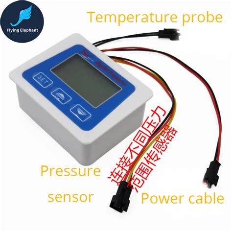 Digital pressure gauge pressure digital display 5V power supply hydraulic gauge oil pressure ...