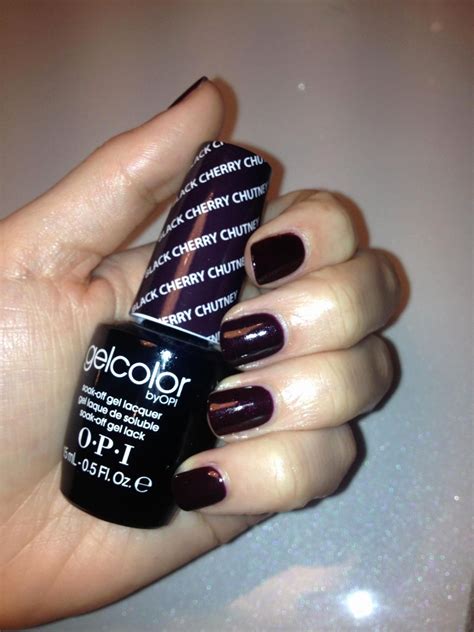 Opi Black Nail Polish Inspirational Black Cherry Chutney Opi Nail Art In 2019 | Opi gel nails ...