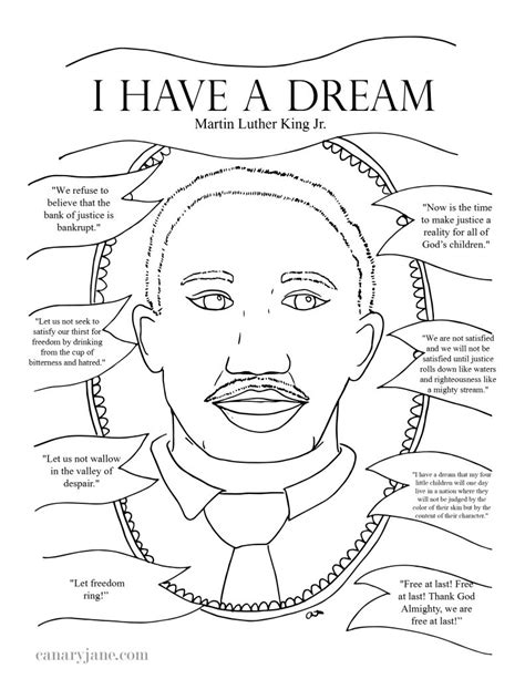 Mlk Day Coloring Pages