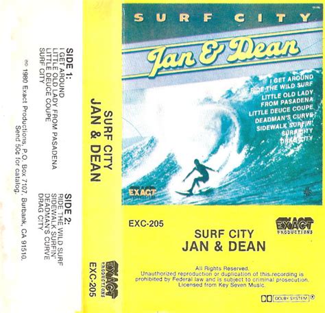 Jan & Dean - Surf City (1980, Cassette) | Discogs